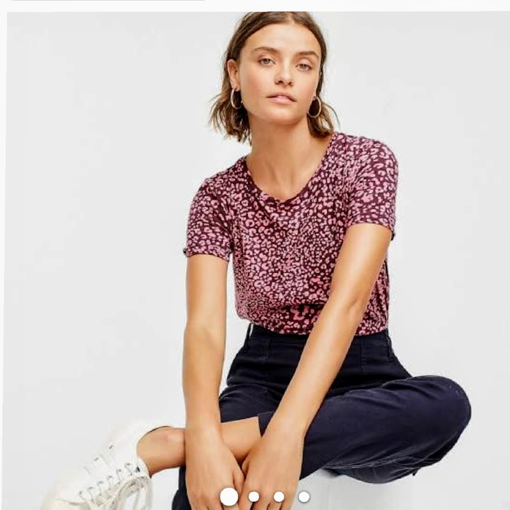 J. Crew leopard print tee shirt